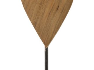 SCULTURA CUORE IN TEAK RIC. CM 10X10X25 (PEZZI UNICI - NON RIP. IN SERIE)