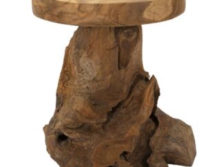 SGABELLO JAMET IN TEAK RICICLATO CM Ø 35X40 (PEZZI UNICI - NON RIP. IN SERIE)