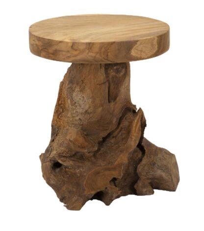 SGABELLO JAMET IN TEAK RICICLATO CM Ø 35X40 (PEZZI UNICI - NON RIP. IN SERIE)