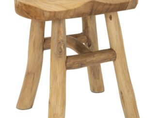 SGABELLO SEL IN TEAK RICICLATO CM 40X32X42 (PEZZI UNICI - NON RIP. IN SERIE)