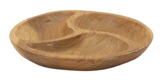 S/TASCHE 3 PARTI IN TEAK RIC. CM Ø 25,5X3 (PEZZI UNICI - NON RIP. IN SERIE)