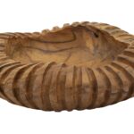 S/TASCHE GERIS IN TEAK RICICLATO CM Ø 29X7 (PEZZI UNICI - NON RIP. IN SERIE)