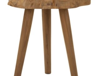 SGABELLO BUDUT IN TEAK RICICLATO CM Ø 38X45 (PEZZI UNICI - NON RIP. IN SERIE)