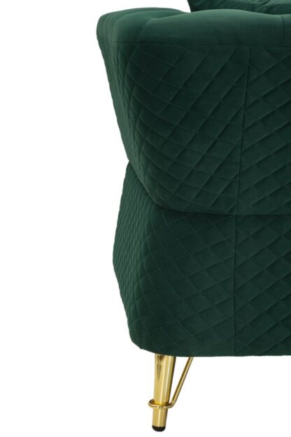 DIVANO EMY VERDE C/CUSCINI CM 162X83X76 - immagine 10