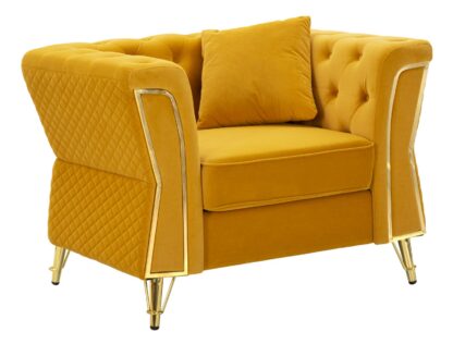 POLTRONA EMY SENAPE C/CUSCINO CM 104X83X76