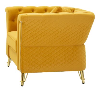 POLTRONA EMY SENAPE C/CUSCINO CM 104X83X76 - immagine 3