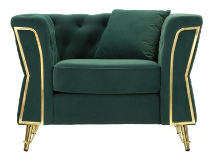 POLTRONA EMY VERDE C/CUSCINO CM 104X83X76 - immagine 2