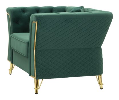 POLTRONA EMY VERDE C/CUSCINO CM 104X83X76 - immagine 3