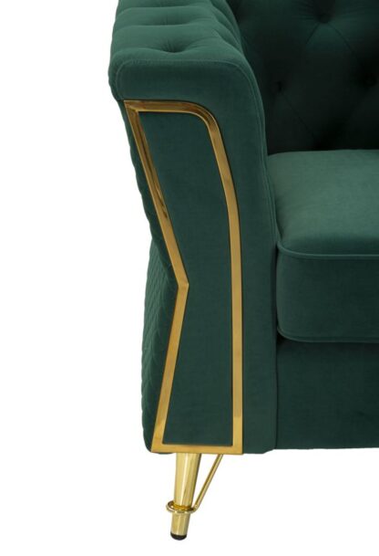 POLTRONA EMY VERDE C/CUSCINO CM 104X83X76 - immagine 5