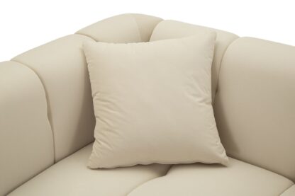 DIVANO ALMA CREMA C/CUSCINI CM 155X81X71 - immagine 10