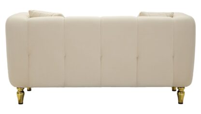 DIVANO ALMA CREMA C/CUSCINI CM 155X81X71 - immagine 8