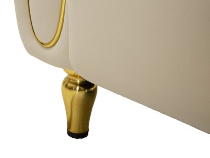 DIVANO ALMA CREMA C/CUSCINI CM 155X81X71 - immagine 9