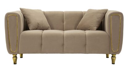 DIVANO ALMA GRIGIO C/CUSCINI CM 155X81X71 - immagine 2