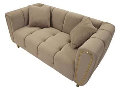 DIVANO ALMA GRIGIO C/CUSCINI CM 155X81X71 - immagine 4