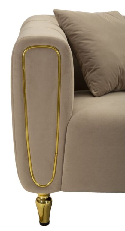DIVANO ALMA GRIGIO C/CUSCINI CM 155X81X71 - immagine 5