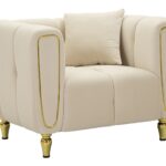 POLTRONA ALMA CREMA C/CUSCINO CM 97X81X71