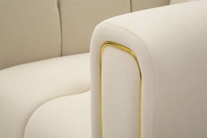 POLTRONA ALMA CREMA C/CUSCINO CM 97X81X71 - immagine 6