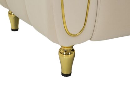 POLTRONA ALMA CREMA C/CUSCINO CM 97X81X71 - immagine 7