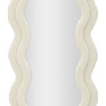 SPECCHIO DA MURO TEDDY CREMA CM 60X4X160 stile GLAM