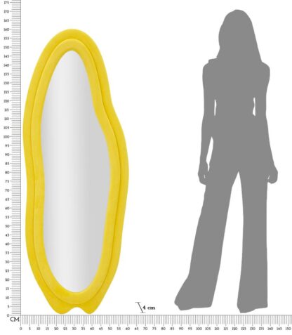 SPECCHIO DA MURO CHANEL GIALLO CM 60X4X160 - immagine 8