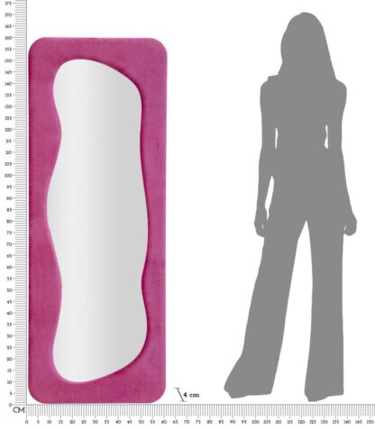 SPECCHIO DA MURO THEODOR FUXIA CM 60X4X160 - immagine 6
