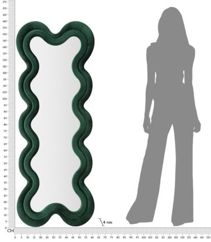SPECCHIO DA MURO MONICA VERDE CM 58X4X160 - immagine 9