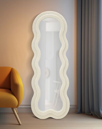SPECCHIO DA MURO TEDDY CREMA CM 60X4X160 - immagine 7