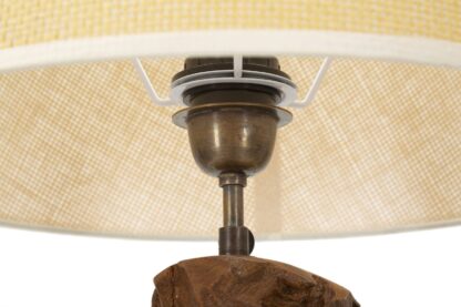 LAMPADA TEAK DA TAVOLO KEPALA CM Ø 35X69 - immagine 3