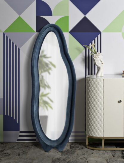 SPECCHIO DA MURO CHANEL BLU CM 60X4X160 - immagine 7
