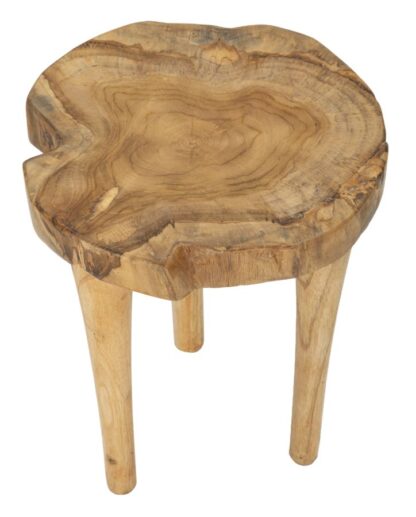 SGABELLO KURSI IN TEAK RICICLATO CM Ø 35X45 (PEZZI UNICI - NON RIP. IN SERIE) - immagine 3