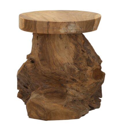 SGABELLO JAMET IN TEAK RICICLATO CM Ø 35X40 (PEZZI UNICI - NON RIP. IN SERIE) - immagine 2