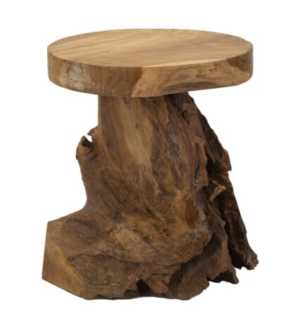 SGABELLO JAMET IN TEAK RICICLATO CM Ø 35X40 (PEZZI UNICI - NON RIP. IN SERIE) - immagine 3
