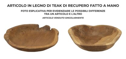 S/TASCHE TIPISAN IN TEAK RIC. CM 43X38X7 (PEZZI UNICI - NON RIP. IN SERIE) - immagine 6