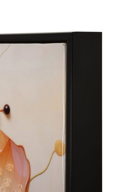 DIPINTO SU TELA LACCATO NARCY -A- C/CORNICE CM 82X4X82 - immagine 5