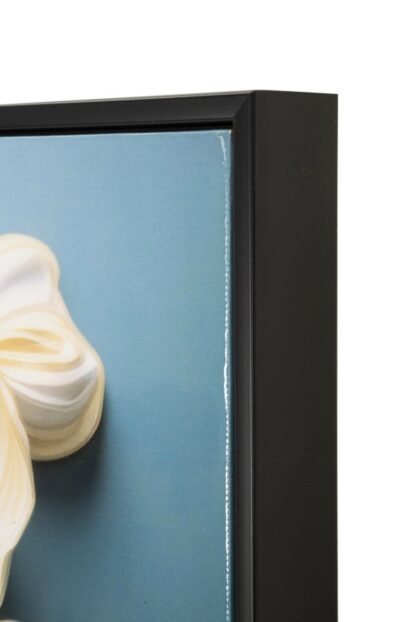 DIPINTO SU TELA LACCATO NARCY -B- C/CORNICE CM 82X4X82 - immagine 4