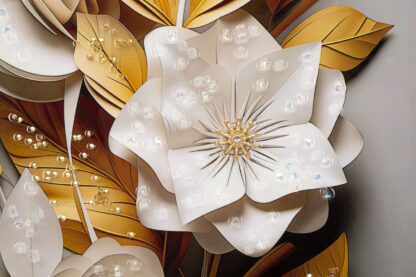 DIPINTO SU TELA LACCATO FLORA C/CORNICE CM 42X3,5X62 - immagine 2