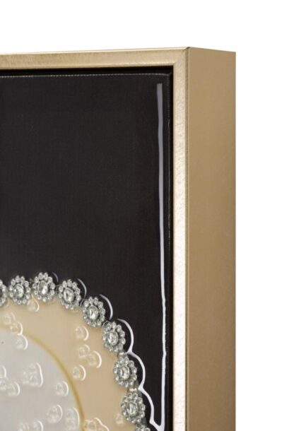 DIPINTO SU TELA LACCATO WIEN HAT -A- C/CORNICE CM 62X4X92 - immagine 3
