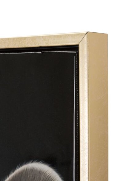 DIPINTO SU TELA LACCATO BAD BULLY -A- C/CORNICE CM 42,5X2,8X82,5 - immagine 4