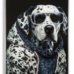 DIPINTO SU TELA LACCATO TRAP C/CORNICE CM 53X3X73