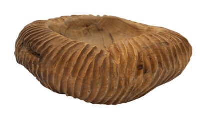 S/TASCHE GARIT IN TEAK RICICLATO CM Ø 32X11 (PEZZI UNICI - NON RIP. IN SERIE) - immagine 3