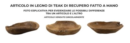 S/TASCHE TIPIC IN TEAK RIC. CM Ø 30X7 (PEZZI UNICI - NON RIP. IN SERIE) - immagine 7