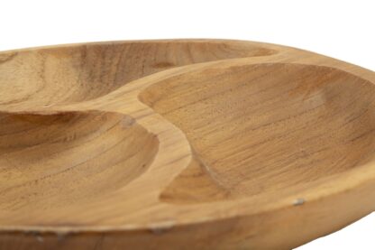 S/TASCHE 3 PARTI IN TEAK RIC. CM Ø 25,5X3  (PEZZI UNICI - NON RIP. IN SERIE) - immagine 3