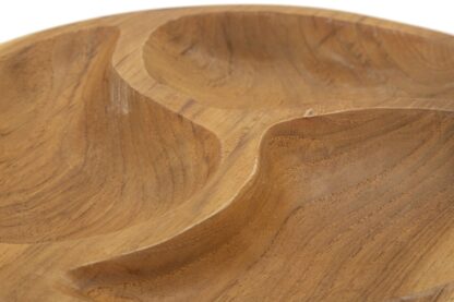 S/TASCHE 3 PARTI IN TEAK RIC. CM Ø 25,5X3  (PEZZI UNICI - NON RIP. IN SERIE) - immagine 5