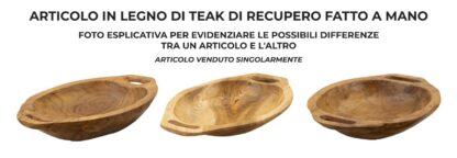 S/TASCHE WAN IN TEAK RICICLATO CM 37X26,5X7 (PEZZI UNICI - NON RIP. IN SERIE) - immagine 5