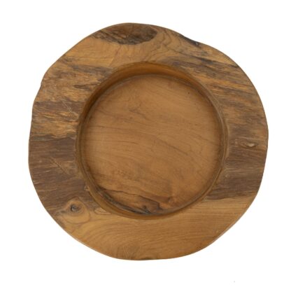 S/TASCHE ERUSI IN TEAK RIC. CM Ø 20X6  (PEZZI UNICI - NON RIP. IN SERIE) - immagine 2