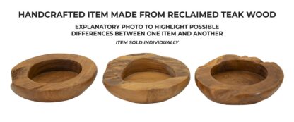S/TASCHE ERUSI IN TEAK RIC. CM Ø 20X6  (PEZZI UNICI - NON RIP. IN SERIE) - immagine 7