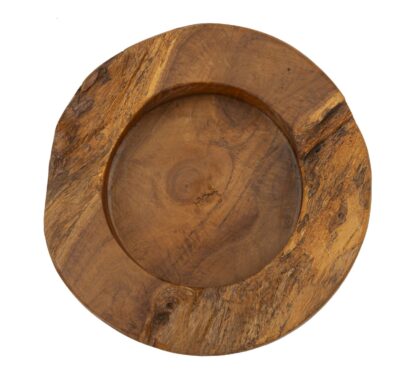 S/TASCHE ERUSI PLUS IN TEAK RIC.CM Ø 21X6 (PEZZI UNICI - NON RIP. IN SERIE) - immagine 2