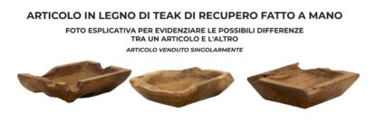 S/TASCHE KUTAK IN TEAK RIC.CM 25X19X7  (PEZZI UNICI - NON RIP. IN SERIE) - immagine 6