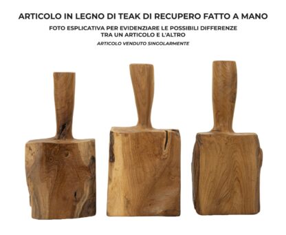 F/PORTE IN TEAK RICICLATO CM 17X13X37 (PEZZI UNICI - NON RIP. IN SERIE) - immagine 9