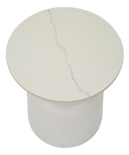 TAVOLINETTO WHITE FUSH CM Ø 40X47 - immagine 2